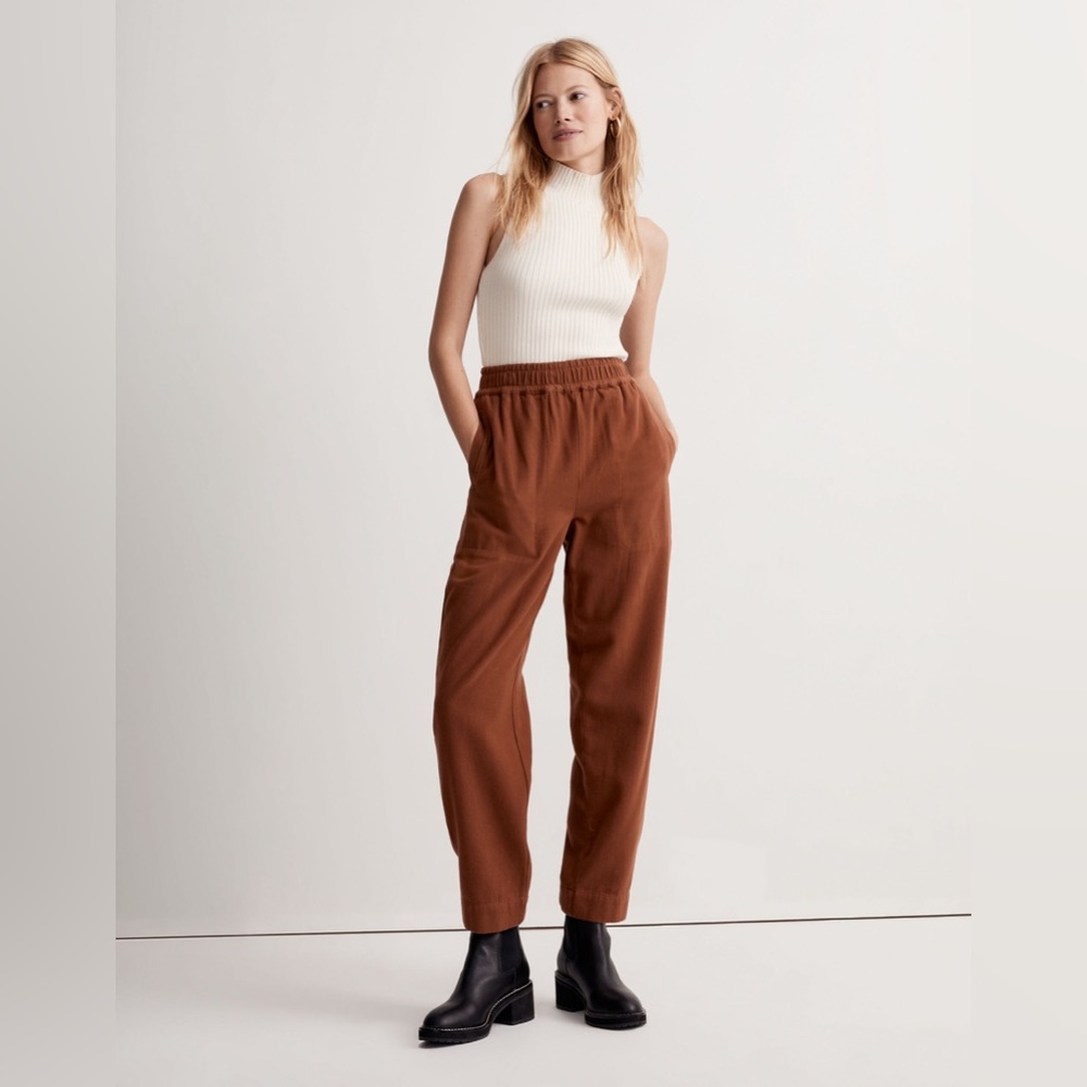 Madewell Huston Pull-On Tapered Pants S